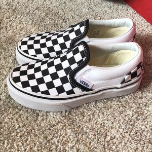 Checkered Vans never worn